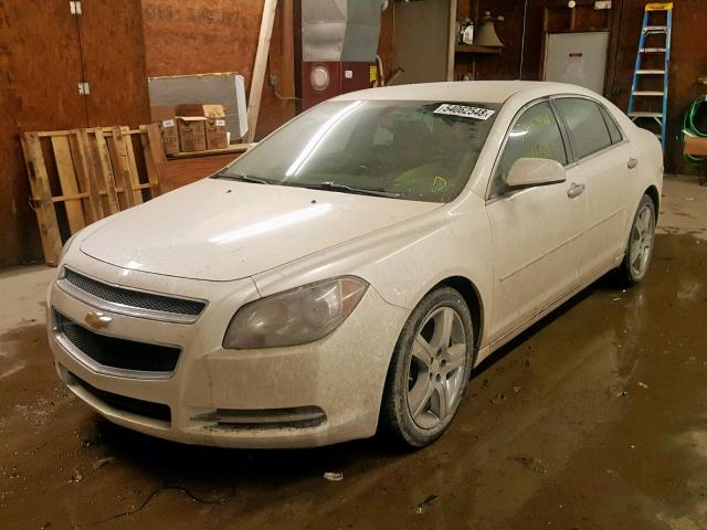 1G1ZC5E0XCF256791 - 2012 CHEVROLET MALIBU 1LT WHITE photo 2