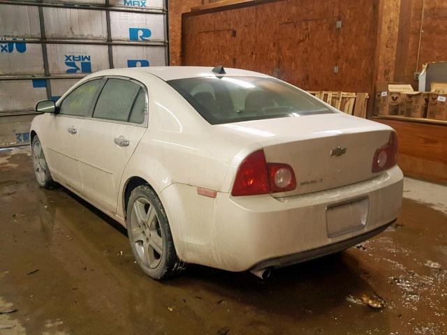 1G1ZC5E0XCF256791 - 2012 CHEVROLET MALIBU 1LT WHITE photo 3