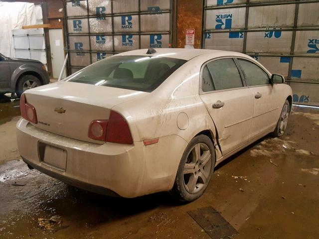 1G1ZC5E0XCF256791 - 2012 CHEVROLET MALIBU 1LT WHITE photo 4