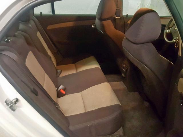 1G1ZC5E0XCF256791 - 2012 CHEVROLET MALIBU 1LT WHITE photo 6