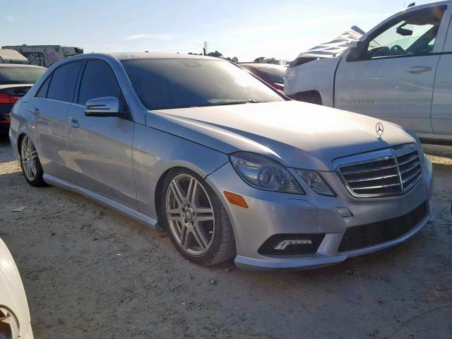 WDDHF7CB2AA151589 - 2010 MERCEDES-BENZ E 550 SILVER photo 1