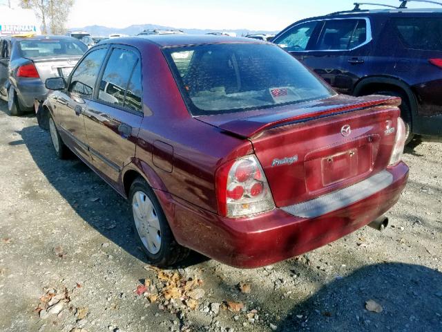 JM1BJ225530145081 - 2003 MAZDA PROTEGE DX RED photo 3