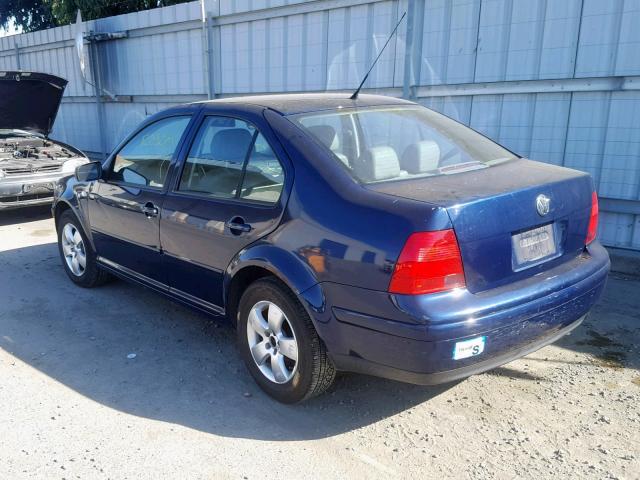 3VWSK69M23M130856 - 2003 VOLKSWAGEN JETTA GLS BLUE photo 3