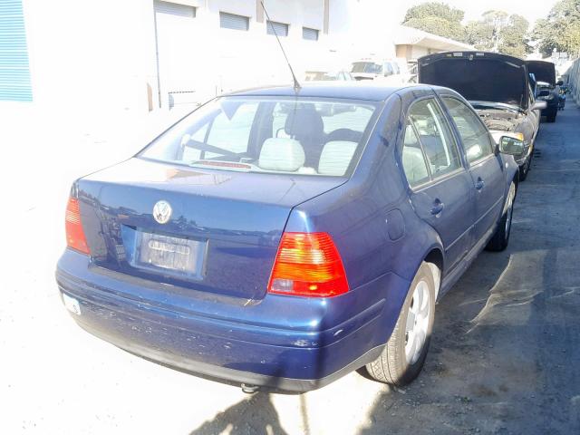 3VWSK69M23M130856 - 2003 VOLKSWAGEN JETTA GLS BLUE photo 4