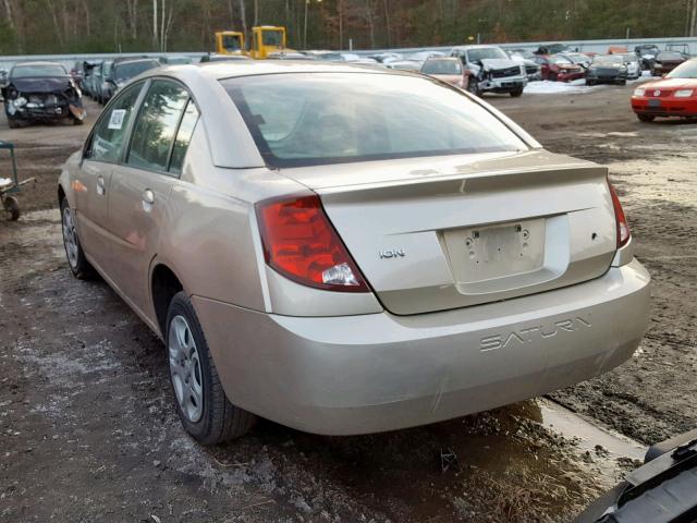 1G8AJ54F14Z176824 - 2004 SATURN ION LEVEL GOLD photo 3