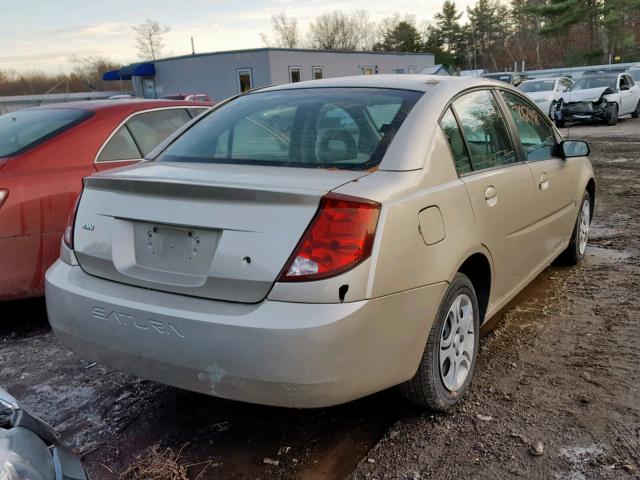 1G8AJ54F14Z176824 - 2004 SATURN ION LEVEL GOLD photo 4