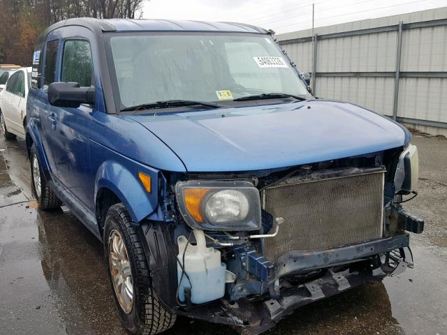 5J6YH18707L012509 - 2007 HONDA ELEMENT EX BLUE photo 1