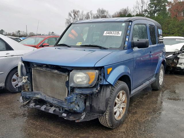 5J6YH18707L012509 - 2007 HONDA ELEMENT EX BLUE photo 2