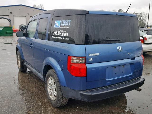 5J6YH18707L012509 - 2007 HONDA ELEMENT EX BLUE photo 3