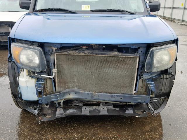 5J6YH18707L012509 - 2007 HONDA ELEMENT EX BLUE photo 9