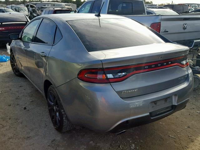 1C3CDFBB2FD279234 - 2015 DODGE DART SXT GRAY photo 3