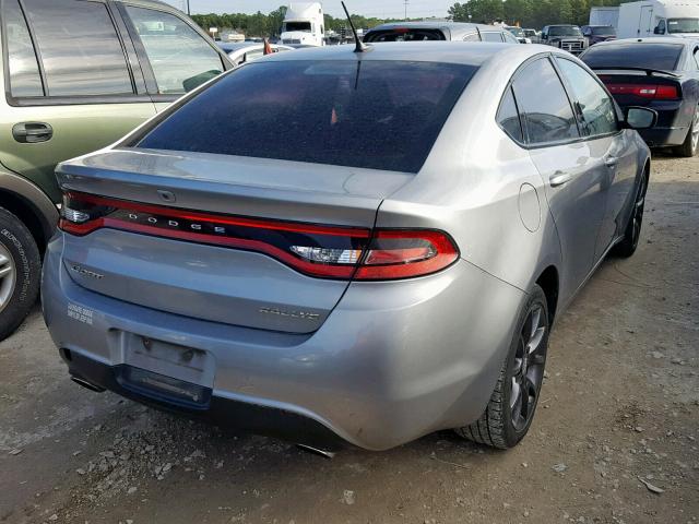 1C3CDFBB2FD279234 - 2015 DODGE DART SXT GRAY photo 4