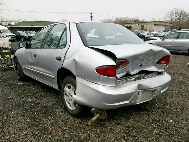 1G1JC524127145804 - 2002 CHEVROLET CAVALIER B SILVER photo 3