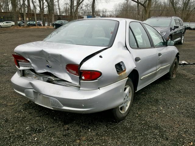 1G1JC524127145804 - 2002 CHEVROLET CAVALIER B SILVER photo 4