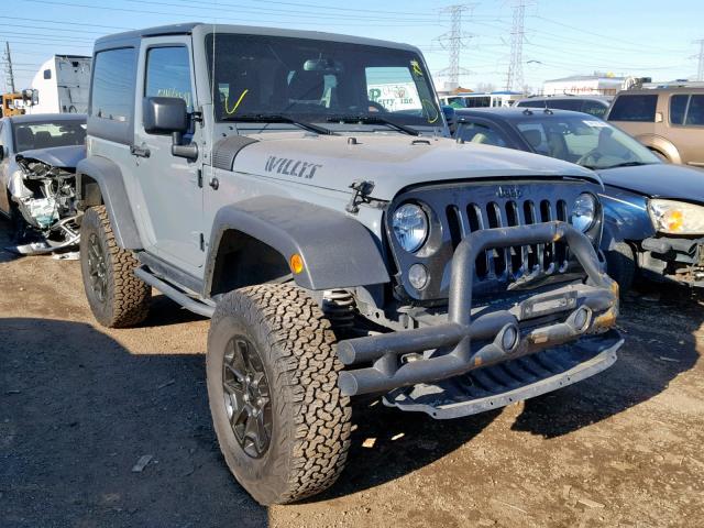 1C4AJWAG0EL245967 - 2014 JEEP WRANGLER S GRAY photo 1