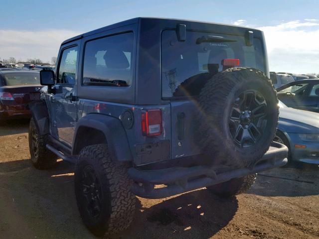 1C4AJWAG0EL245967 - 2014 JEEP WRANGLER S GRAY photo 3