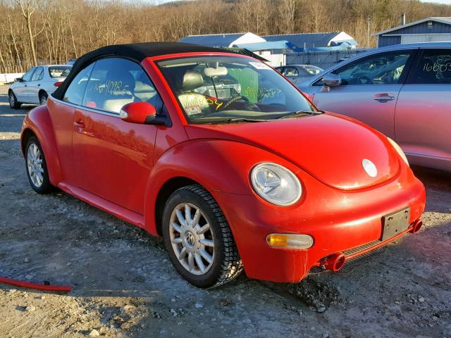 3VWCM21YX4M309816 - 2004 VOLKSWAGEN NEW BEETLE 红色 照片 1