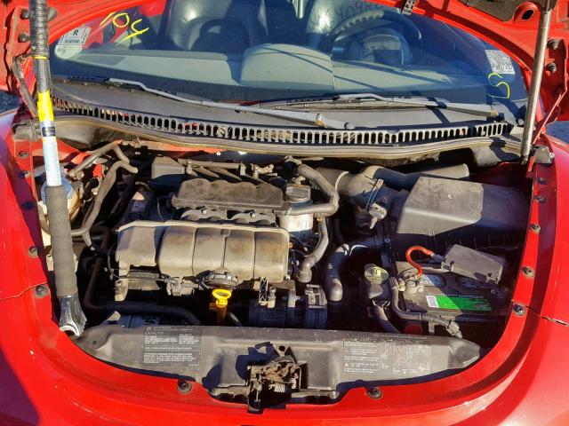 3VWCM21YX4M309816 - 2004 VOLKSWAGEN NEW BEETLE 红色 照片 7