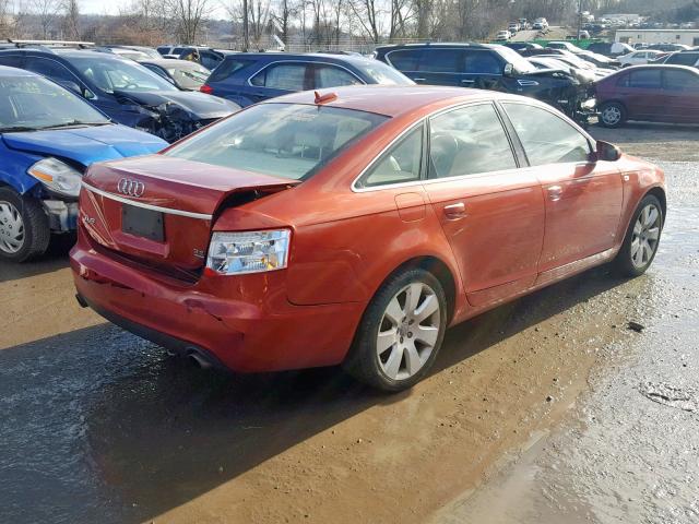 WAUDG74F95N059298 - 2005 AUDI A6 3.2 QUA RED photo 4