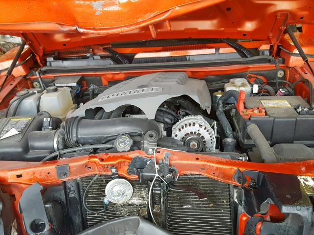 5GTEN13L688162854 - 2008 HUMMER H3 ALPHA ORANGE photo 7