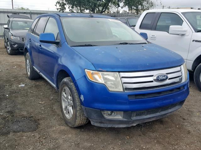 2FMDK38C28BA12202 - 2008 FORD EDGE SEL BLUE photo 1