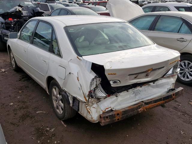 4T1BF28B41U180615 - 2001 TOYOTA AVALON XL WHITE photo 3