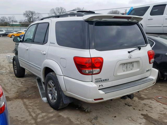 5TDZT38A27S286616 - 2007 TOYOTA SEQUOIA LI WHITE photo 3