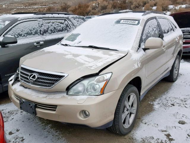 JTJHW31U860018630 - 2006 LEXUS RX 400 BEIGE photo 2