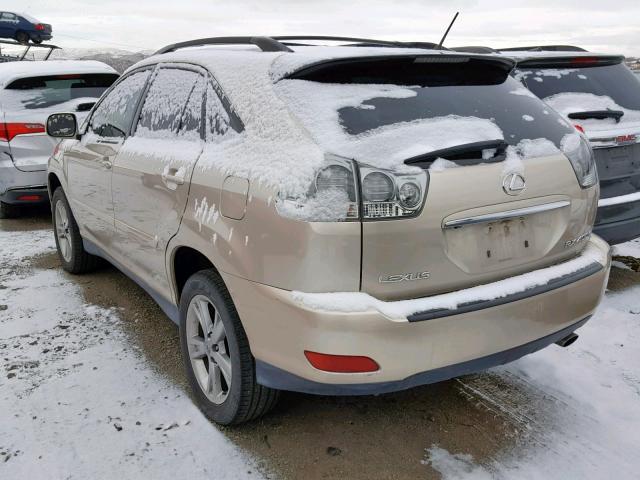 JTJHW31U860018630 - 2006 LEXUS RX 400 BEIGE photo 3