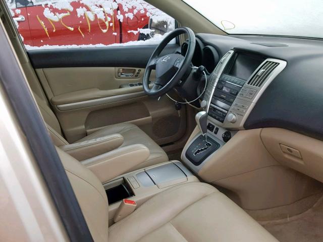 JTJHW31U860018630 - 2006 LEXUS RX 400 BEIGE photo 5