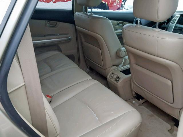 JTJHW31U860018630 - 2006 LEXUS RX 400 BEIGE photo 6