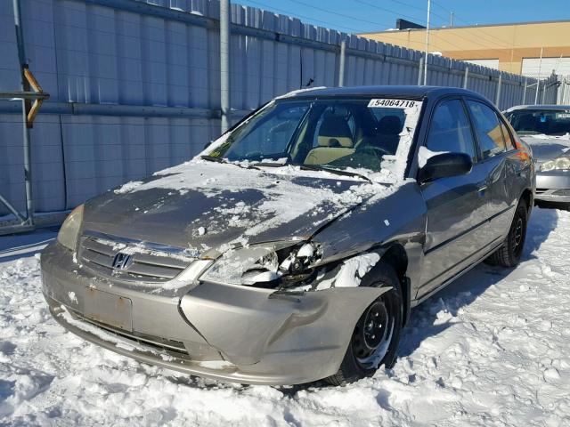 2HGES16473H916417 - 2003 HONDA CIVIC DX BEIGE photo 2