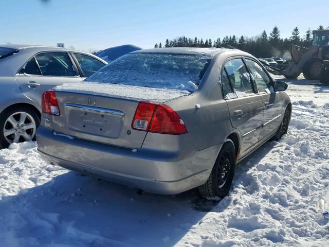 2HGES16473H916417 - 2003 HONDA CIVIC DX BEIGE photo 4