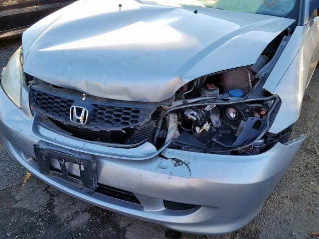 1HGEM22135L020942 - 2005 HONDA CIVIC DX V SILVER photo 9