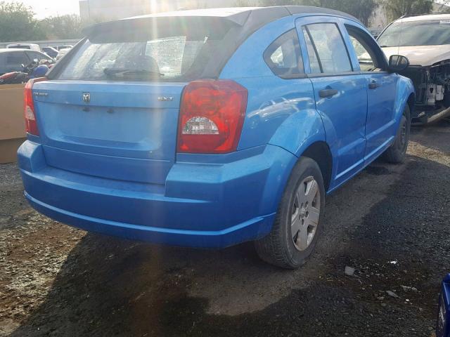 1B3HB48B28D626178 - 2008 DODGE CALIBER SX BLUE photo 4