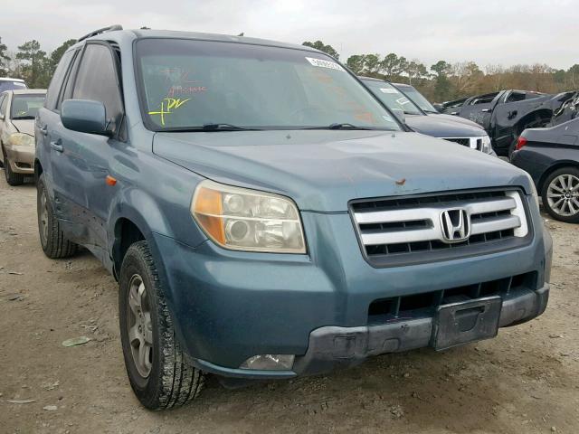 5FNYF28318B013509 - 2008 HONDA PILOT SE TEAL photo 1