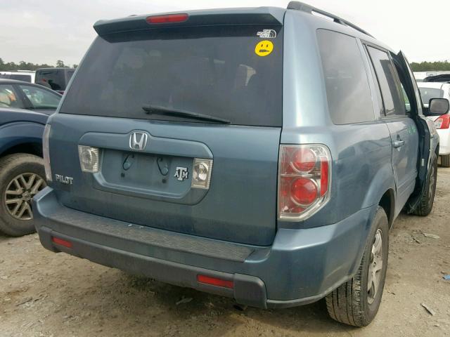 5FNYF28318B013509 - 2008 HONDA PILOT SE TEAL photo 4