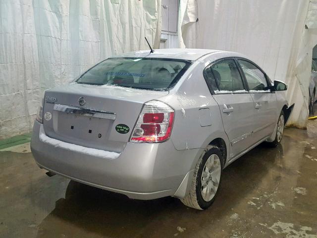 3N1AB6APXAL719907 - 2010 NISSAN SENTRA 2.0 SILVER photo 4