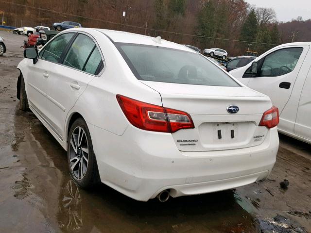 4S3BNAS63H3068126 - 2017 SUBARU LEGACY SPO WHITE photo 3