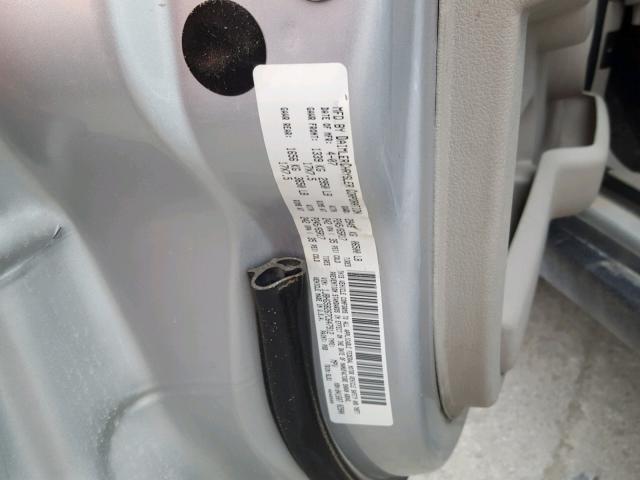 1J8HG58267C647912 - 2007 JEEP COMMANDER SILVER photo 10