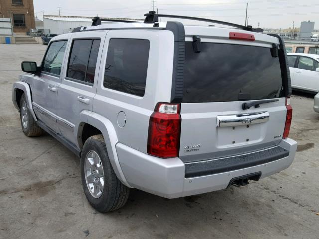 1J8HG58267C647912 - 2007 JEEP COMMANDER SILVER photo 3