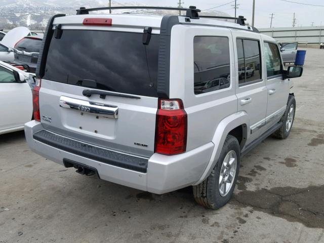 1J8HG58267C647912 - 2007 JEEP COMMANDER SILVER photo 4