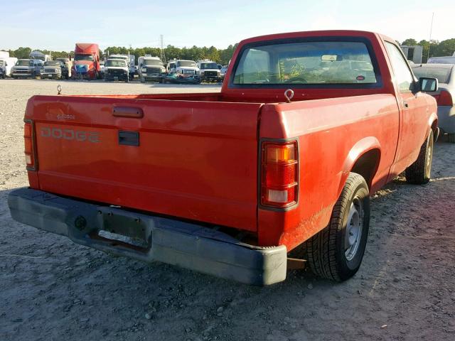 1B7FL26GXSW930277 - 1995 DODGE DAKOTA RED photo 4