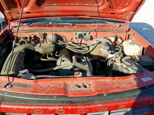 1B7FL26GXSW930277 - 1995 DODGE DAKOTA RED photo 7