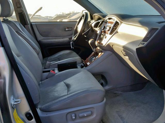 JTEEW21A670038023 - 2007 TOYOTA HIGHLANDER SILVER photo 5