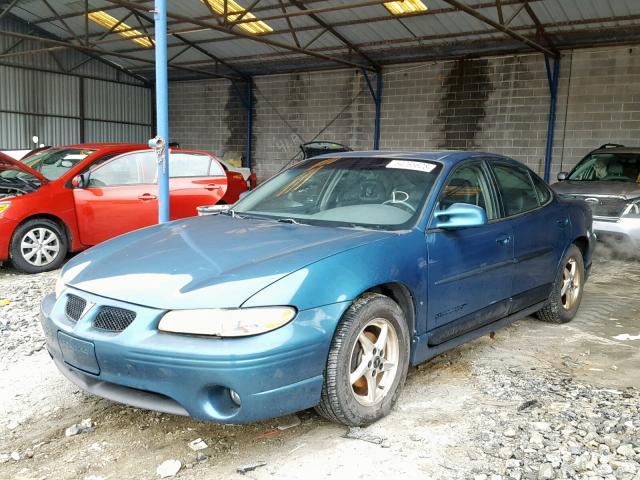 1G2WP52KX3F150866 - 2003 PONTIAC GRAND PRIX TEAL photo 2