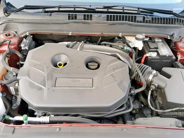 3FA6P0D94JR168228 - 2018 FORD FUSION TIT RED photo 7