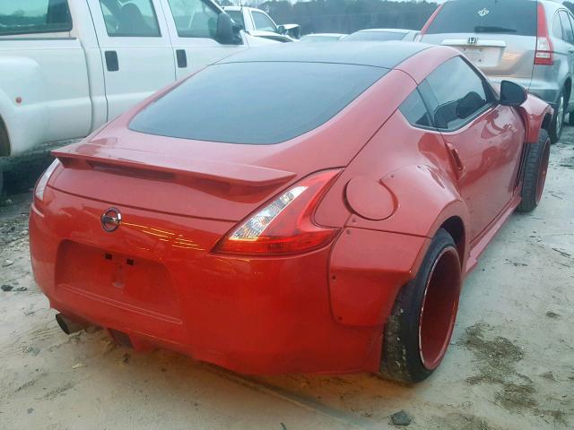 JN1AZ44E69M404534 - 2009 NISSAN 370Z RED photo 4