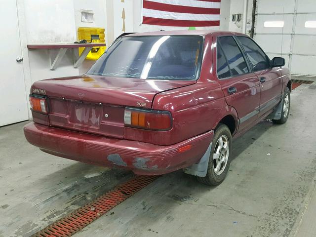 JN1EB31P1RU338139 - 1994 NISSAN SENTRA E MAROON photo 4