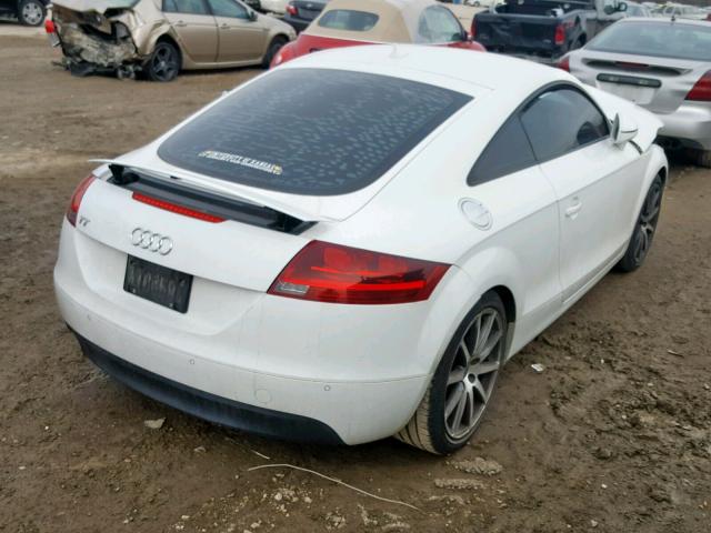 TRUJF38J391013355 - 2009 AUDI TT WHITE photo 4